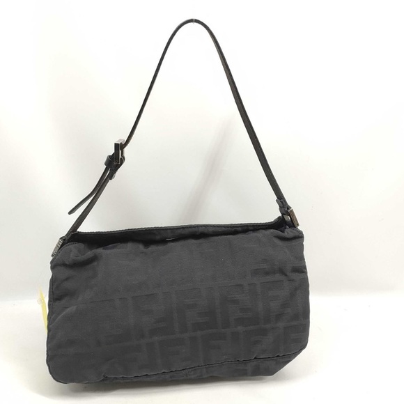 Fendi Handbags - Fendi Black Zucca Pattern Nylon Shoulder Bag